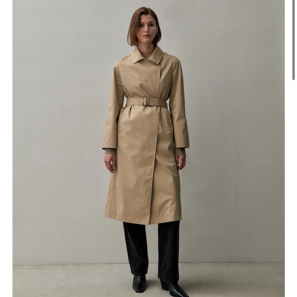 The curated cotton / silk trench coat